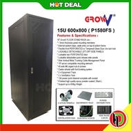 Hotdeal 19" GrowV 15U 600x800 Heavy Duty Floor Stand Server Rack - With 2 Tray and 2 Fan - RAK server GrowV P/G1580FS