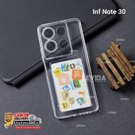 Card Slot Case Clear Card Case for Infinix Note 30 Infinix Note 30 Pro