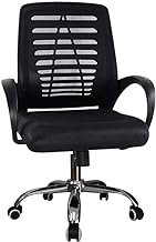 Mid-Back Ergonomic Office Chair Mesh Padded Seat Comfortable Home Office Work Computer Gaming Desk Chair (Color : Black) Decoration