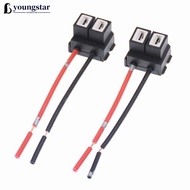 YOUNGSTAR 2Pcs H7 LED Headlight Socket Adapter Wiring Harness Sockets Car Wire Connector Cable Plug 