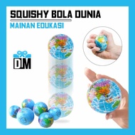 World Ball Squishy Foam Globe Atlas Map World Map Anti Stress