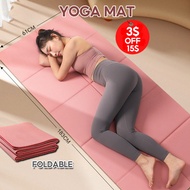 Foldable Yoga Mat Portable Ultra-thin Small Size Fitness Travel Home Beginner Anti-skid Mat For Men And Women--038.sg