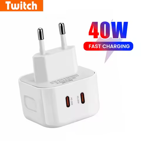 40W Type C Charger Fast Charging Dual PD QC 3.0 Mobile Phone Charger Adapter For iPhone Samsung Huaw
