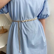 WOMEN'S PEARL CHAIN BELT KOREAN FASHION WOMEN'S BELT/ WOMEN'S CHAIN BELT/ CHAIN BELT/
