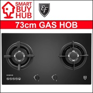 EF EFH7620 72cm 2-Burner GLASS GAS HOB (EFH 7620 TN VGB)