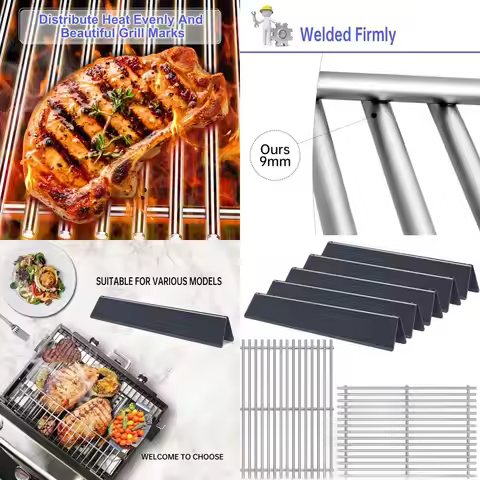 17 Inch Porcelain Steel Replacement Grill Grates for Spirit Series E-310, E-320, S-310, S-320, II E/