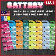 [Fast Delivery] Alkaline Button Cell LR44 LR41 LR43 LR521 LR621 LR626  LR920 LR1130 CR2032 AG13/AG10