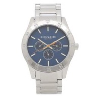 【W小舖】COACH 14602445 銀色鋼錶帶 43mm 男錶 手錶 腕錶 三眼日期錶-全新真品現貨在台