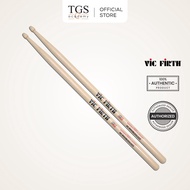 Vic Firth 5ADG Classic 5A DoubleGlaze - Hickory Drumsticks (Teardrop Wood Tip)