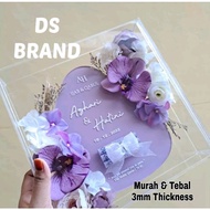 Kotak Acrylic Duit Hantaran Kahwin / Mas Kahwin / Acrylic Gift Box (Display Box Only)