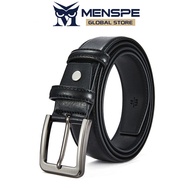 MENSPE Mens Belt PU Leather Vintage Pin Buckle Belt Men Fashion Retro Belt Genuine Leather Belt Simp