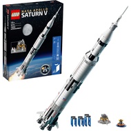 LEGO 92176 Ideas NASA Apollo Saturn V Space Rocket and Vehicles, Spaceship Collectors Building Set w