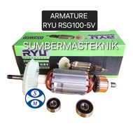 ARMATURE RYU RSG100-5V ANGKER ROTOR MESIN GERINDA RYU RSG 100-5V RSG100 5V ORIGINAL