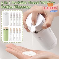 [3-5 DAYS DELIVERY]4-in-1 Travel Refillable Dispenser Bottles, Portable Toiletries and Cosmetics Con
