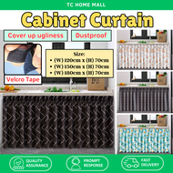 Hook Type Langsir Dapur Cabinet Curtain Sinki Dapur Langsir Kabinet Dapur Sink Curtain Singki Decor 