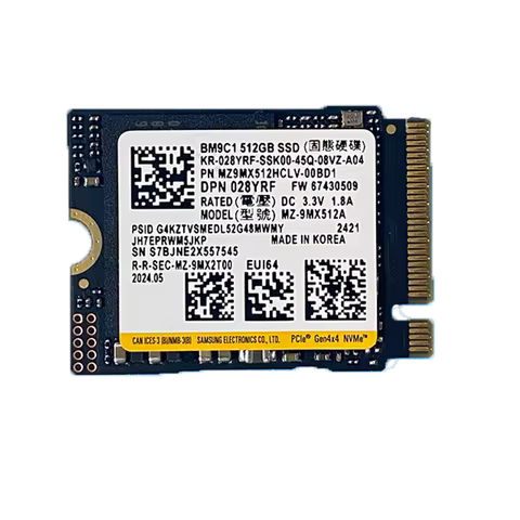 SAMSUNG SSD M.2 2230/2242 NVME Solid State Drive 128GB/256GB/512GB for for Xbox Surface Pro Steam De