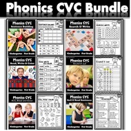 [213] Phonics CVC Bundle 260 pages Worksheet Kindergarten English Learning