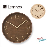 Lemnos Wall Clock Analog Tomson Natural Wood LC10-26[Direct from Japan]