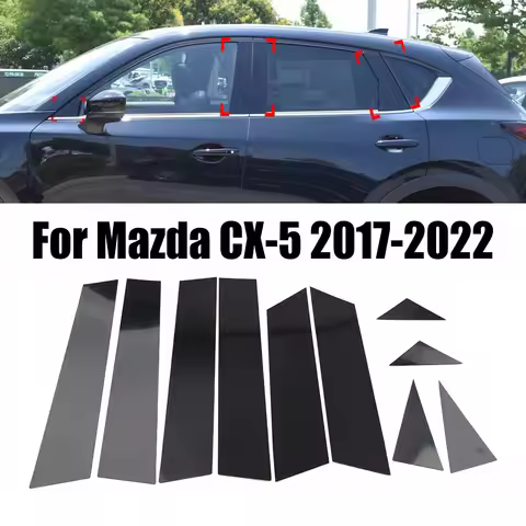 Car Accessory Glossy Black Pillar Posts Cover Factory Specifications Stable Characteristics High Fit