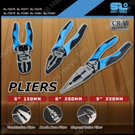 Shili Tools 6"/8"/9" Combination Plier Diagonal Cutter Plier Needle Nose Plier Heavy Duty Wire Cutter Long Nose Playar