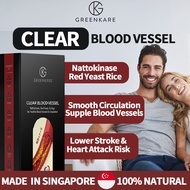 Clear Blood Vessel - Blood Pressure &amp; Cholesterol Blood Vessel Elasticity Heart &amp; Cardiovascular Health | 60 Veg Capsules