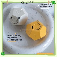 SIMPLESHOP Automatic Rotating Timer, LED Screen 12-hedron USB Rechargeable Timer, 2 Volume Adjustabl
