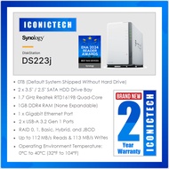 WaOnly019-3710-000 Synology DS223J 2-Bay Diskstation Default System Shipped Without Hard Disk