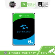 Seagate 6TB SkyHawk Surveillance สำหรับกล้องวงจรปิด CCTV HDD 3.5" 5400RPM C/256GB SATA 6GB/s (ST6000