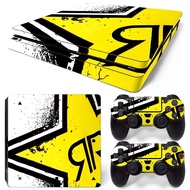 PS4 Slim Sticker Covers Skins Decal for PS4 Slim Playstation 4 Slim Console Controller Protector Ski