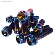 ❁◆ 1PC M4 M5 M6/M8/x10/15/25/30/35/40/45/50mm stainless steel with titanium plated blue DIN6921 Hexagon Flange Head Screw bolts