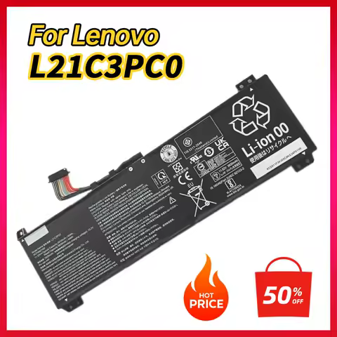100% NEW L21C3PC0 L21M3PC0 L21D3PC0 Laptop Battery for Lenovo IdeaPad Gaming 3 15IAH7 15ARH7 5B11F36