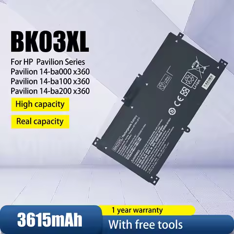 BK03XL Battery for HP Pavilion X360 Convertible 14m-ba0xx 14-ba000 14m-ba013dx 14m-ba011dx 14m-ba1xx
