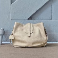 Bernie Leather Eliska Milled Cream Women's Leather Bag