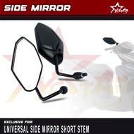 YESTAR PH UNIVERSAL SIDE MIRROR SHORT STEM FOR MOTORCYCLE 5726