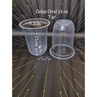 14 oz Oval Plastic Cup 14 oz Oval Cup/