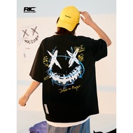 RickyisClown JOKE RiC Clown Cube Deconstruction Equation Tearing Smiley Short-sleeved T-shirt Men 88