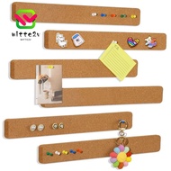 WITTEMY Self Adhesive Cork Board, Removable Cork Material Pushpin Cork Board, Durable Frameless Self