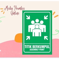 Acrylic Gathering Point Board, Assembly Point, Gathering Area