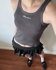 Devon Knitty Beaded Logo Tank