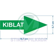 VINYL STICKER ARROW DIRECTION INDICATOR KIBLAT