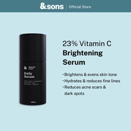 andSons 23% Vitamin C Brightening Serum for Men | With Niacinamide for Even Skin Tone & Radiant Glow