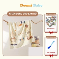 [New Arrival] Coral Fleece Blanket for Baby Size 80x80cm Doomi Baby - HT818