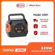 FlashFish A301 Portable Power Station  320W 292Wh Power Generator 80000mAh Wireless Charge For Outdoor Camping