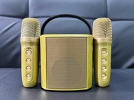 ลำโพงบลูทูธ YS-102 ขนาดเล็ก คาราโอเกะ ไมโครโฟนProfessional 1ตัว ปรับโทนเสียงได้ มีหูหิ้วพกพา สินค้าพ