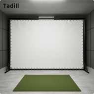 Tadill Golf Simulator Cage Thickened Impact Training Display Screen for Sports Bay and Indoor Golf S