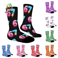 NEXTSS 67 Meme Crew Long Socks, Cotton