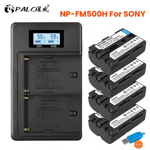 NP-FM500H NP FM500H NPFM500H Camera Battery For Sony A57 A58 A65 A77 A99 A550 A560 A580 Battery L50 