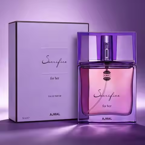 Ajmal Sacrifice For Her Eau de Parfum 50ml, Oriental White Floral Women Perfume with Jasmine, Vanill