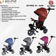 Sepeda Roda Tiga Stroler Anak GYRO 2255 Tricycle Bike