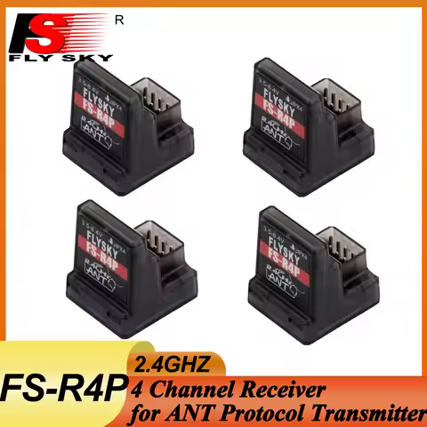 1/2/4PCS FLYSKY FS-R4P 4CH 4 Channel 2.4G Receiver 3.5-8.4V Built-in Single Antenna for RC Car ANT P